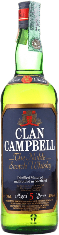 14,95 € Free Shipping | Whisky Blended Clan Campbell Scotland United Kingdom 5 Years Bottle 70 cl
