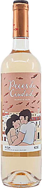 10,95 € 免费送货 | 玫瑰酒 Olga Celma Peces de Ciudad Rosé Ecológico D.O. Rueda 西班牙 Verdejo 瓶子 75 cl