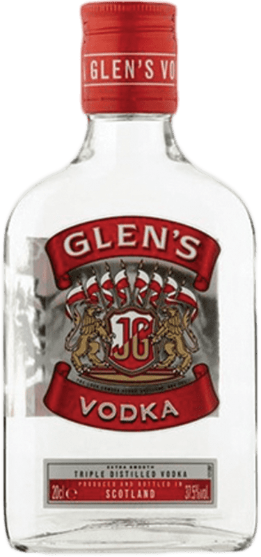 3,95 € Kostenloser Versand | Wodka Lock London Glens Schottland Großbritannien Kleiner Flachmann 20 cl