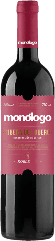 9,95 € Free Shipping | Red Wine Monólogo Laguardia Oak D.O. Ribera del Duero Spain Tempranillo 75 cl