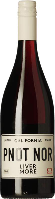 12,95 € Бесплатная доставка | Красное вино Liver More I.G. California Калифорния Соединенные Штаты Pinot Noir — Пино Нуар Бутылка 75 cl