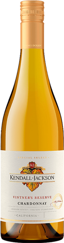 33,95 € Envio grátis | Vinho branco Kendall-Jackson Vintner's Reserve I.G. California California Estados Unidos Chardonnay Garrafa 75 cl