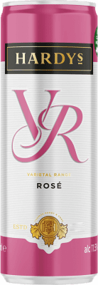 29,95 € Envio grátis | Caixa de 12 unidades Vinho rosé Hardys Rosado I.G. Southern Australia Austrália Meridional Austrália Lata 25 cl