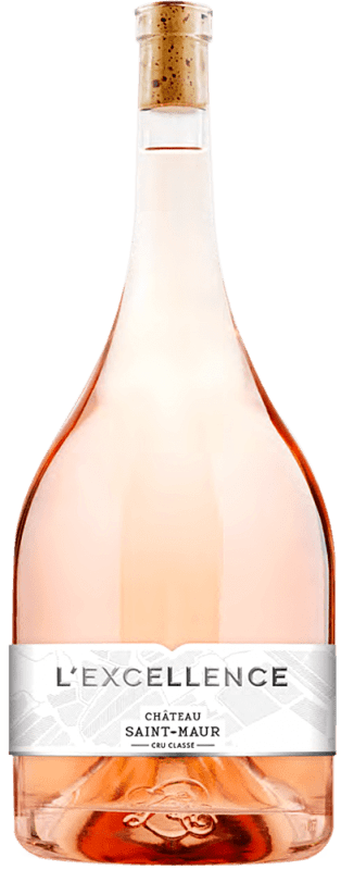 149,95 € 送料無料 | ロゼワイン Château Saint Maur Excellence Rosé A.O.C. Côtes de Provence プロヴァンス フランス Syrah, Monastrell, Grenache Tintorera, Carignan, Cinsault, Rolle, Tibouren ボトル Jéroboam-ダブルマグナム 3 L