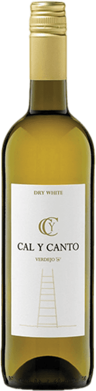 3,95 € Envío gratis | Vino blanco Cal y Canto Blanco Tapón de Rosca I.G.P. Vino de la Tierra de Castilla España Verdejo Botella 75 cl