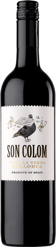 6,95 € Envio grátis | Vinho tinto Family Owned Son Colom Tinto I.G.P. Vi de la Terra de Mallorca Maiorca Espanha Tempranillo, Merlot, Syrah, Cabernet Sauvignon, Callet, Mantonegro Garrafa 75 cl