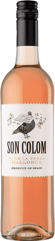 5,95 € 送料無料 | ロゼワイン Family Owned Son Colom Rosado I.G.P. Vi de la Terra de Mallorca マヨルカ島 スペイン Tempranillo, Merlot, Callet, Mantonegro ボトル 75 cl