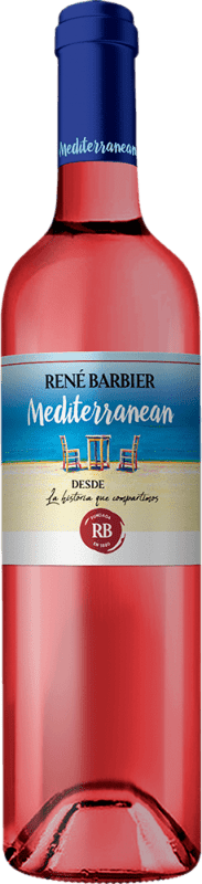 4,95 € Бесплатная доставка | Розовое вино René Barbier Mediterranean Rosado D.O. Catalunya Каталония Испания Tempranillo, Merlot, Monastrell бутылка 75 cl