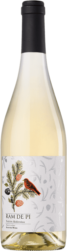 6,95 € Envio grátis | Vinho branco Family Owned Ram de Pi Blanco Espanha Chardonnay, Mascate, Premsal Garrafa 75 cl