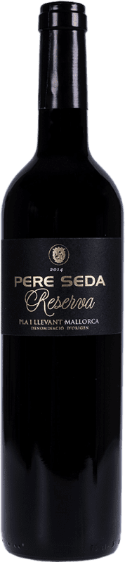 19,95 € 免费送货 | 红酒 Pere Seda Tinto 预订 D.O. Pla i Llevant 西班牙 Merlot, Syrah, Cabernet Sauvignon, Callet 瓶子 75 cl