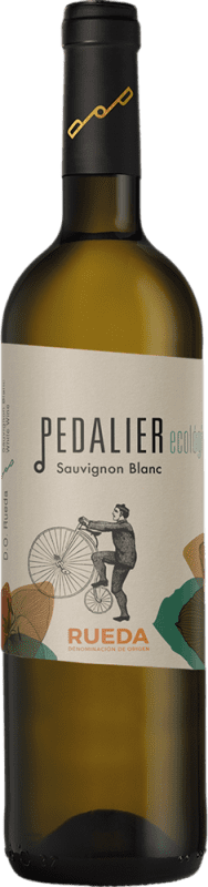 16,95 € Envio grátis | Vinho branco Family Owned Pedalier Blanco Ecológico D.O. Rueda Espanha Sauvignon Branca Garrafa 75 cl