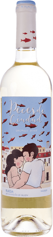 10,95 € 送料無料 | 白ワイン Olga Celma Peces de Ciudad D.O. Rueda スペイン Verdejo — ベルデホ Eco — エコ ビオ オーガニック 75 cl