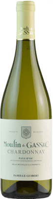 13,95 € 送料無料 | 白ワイン Moulin de Gassac I.G.P. Vin de Pays d'Oc フランス Chardonnay — シャルドネ 75 cl
