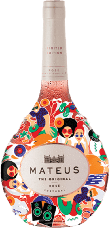 6,95 € Kostenloser Versand | Roséwein Sogrape Mateus 80th Rosé, Limitierte Edition, Edición Especial Aniversario — Jubiläumsedition Portugal Flasche 75 cl