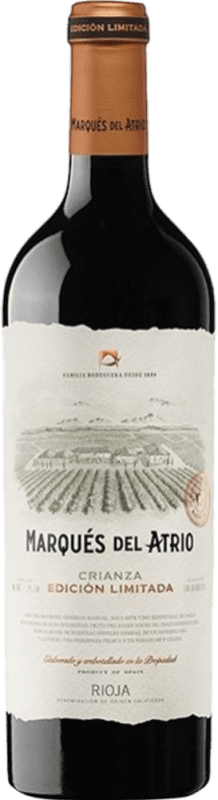 32,95 € Envio grátis | Vinho tinto Marqués del Atrio Edición Limitada Tinto D.O.Ca. Rioja La Rioja Espanha Tempranillo Garrafa Magnum 1,5 L