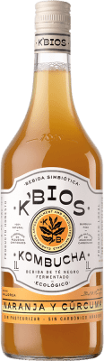 8,95 € Envío gratis | Refrescos K-Bios España 1 L Cúrcuma, Naranja, Kombucha