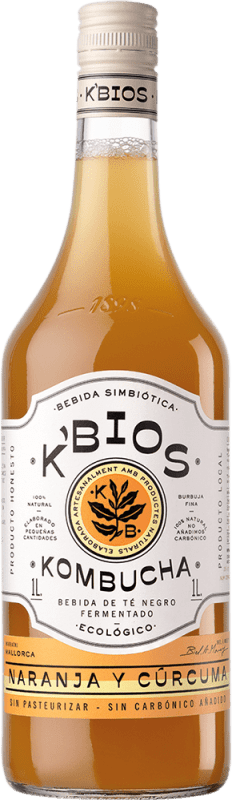 6,95 € Spedizione Gratuita | Bibite e Mixer K-Bios Kombutxa Naranja y Cúrcuma Spagna Bottiglia 1 L