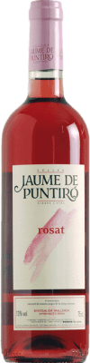 12,95 € 免费送货 | 玫瑰酒 Jaume de Puntiró Rosado D.O. Binissalem 西班牙 Mantonegro 瓶子 75 cl