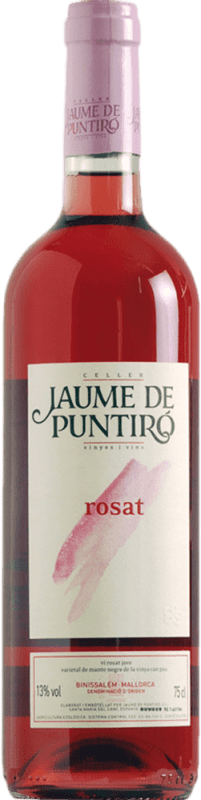 11,95 € Spedizione Gratuita | Vino rosato Jaume de Puntiró Rosado D.O. Binissalem Spagna Mantonegro Bottiglia 75 cl