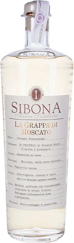 99,95 € 免费送货 | 格拉巴酒 Sibona 意大利 Moscato — 麝香葡萄 特殊瓶 1,5 L