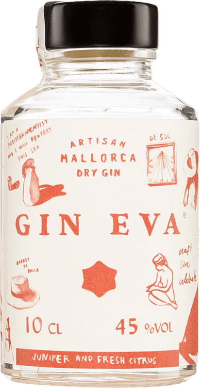 13,95 € Бесплатная доставка | Джин Gin Eva Clásico Испания миниатюрная бутылка 10 cl