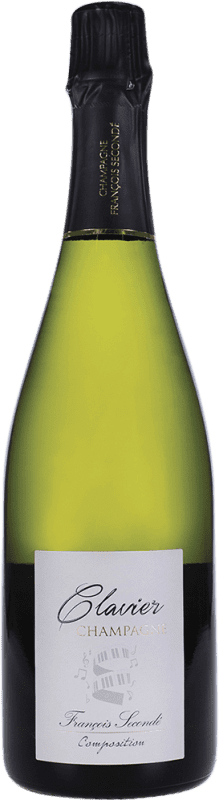 62,95 € Spedizione Gratuita | Spumante Bianco Francois Secondé Clavier Brut Cuvée A.O.C. Champagne champagne Francia Pinot Nero, Chardonnay 75 cl