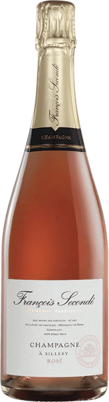 63,95 € Envio grátis | Espumante rosé Francois Secondé Rosé Brut A.O.C. Champagne Champagne França Pinot Preto Garrafa 75 cl