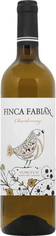 9,95 € Envío gratis | Vino blanco Punctum Finca Fabián Blanco I.G.P. Vino de la Tierra de Castilla España Chardonnay Botella 75 cl