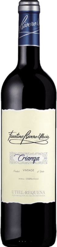 4,95 € Free Shipping | Red wine Faustino Rivero Ulecia Tinto Aged D.O. Utiel-Requena Spain Tempranillo, Bobal Bottle 75 cl