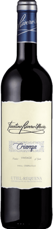 5,95 € Kostenloser Versand | Rotwein Faustino Rivero Ulecia Crianza — Kurze Fassreifung D.O. Utiel-Requena Spanien Tempranillo, Bobal 75 cl