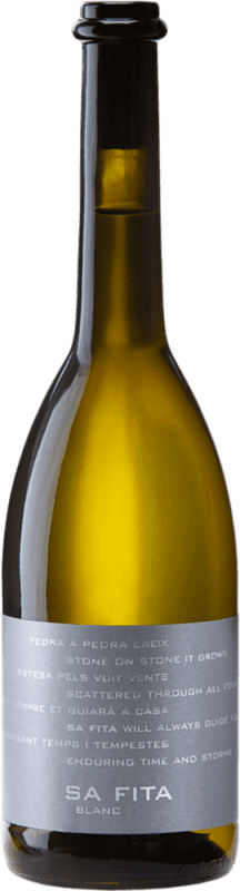 25,95 € Free Shipping | White wine Es Fangar Sa Fita Blanco Ecológico D.O. Pla i Llevant Spain Viognier, Chardonnay, Muscat, Premsal Bottle 75 cl