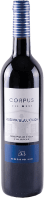7,95 € Envío gratis | Vino tinto Muni Corpus Vendimia Seleccionada Tinto I.G.P. Vino de la Tierra de Castilla España Tempranillo, Syrah, Garnacha Tintorera Botella 75 cl