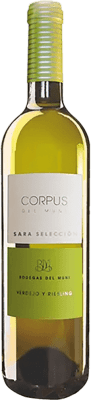 11,95 € 送料無料 | 白ワイン Muni Corpus Sara Blanco セミドライ セミスイート I.G.P. Vino de la Tierra de Castilla スペイン Verdejo, Riesling ボトル 75 cl