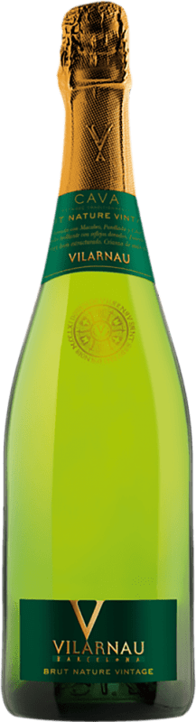17,95 € Free Shipping | White Sparkling Wine Vilarnau Brut Nature Vintage D.O. Cava Spain Macabeo, Chardonnay, Parellada Bottle 75 cl