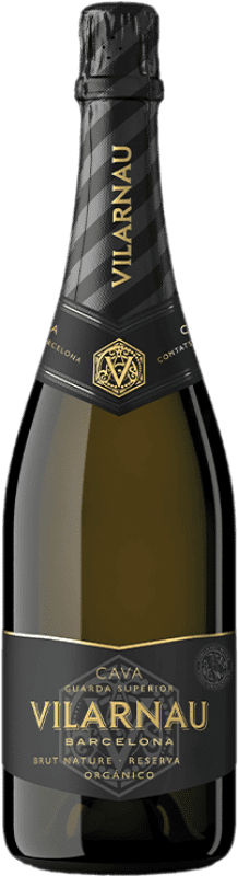 16,95 € 送料無料 | 白のスパークリングワイン Vilarnau Brut Nature — ブリュット・ナチュール Vintage D.O. Cava スペイン Macabeo — マカベオ, Chardonnay — シャルドネ, Parellada — パレリャーダ 75 cl