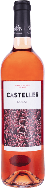 6,95 € Envio grátis | Vinho rosé Covides Casteller Rosat D.O. Penedès Espanha Tempranillo Garrafa 75 cl