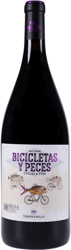 27,95 € 送料無料 | 赤ワイン Family Owned Bicicletas y Peces Tinto D.O.Ca. Rioja ラ・リオハ スペイン Tempranillo マグナムボトル 1,5 L