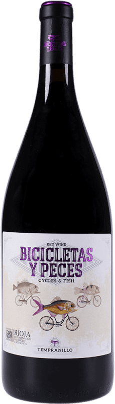 19,95 € Free Shipping | Red Wine Family Owned Bicicletas y Peces D.O.Ca. Rioja The Rioja Spain Tempranillo Magnum Bottle 1,5 L