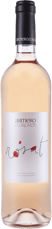 14,95 € 免费送货 | 玫瑰酒 Armero Adrover Rosado D.O. Pla i Llevant 西班牙 Merlot, Syrah 瓶子 75 cl