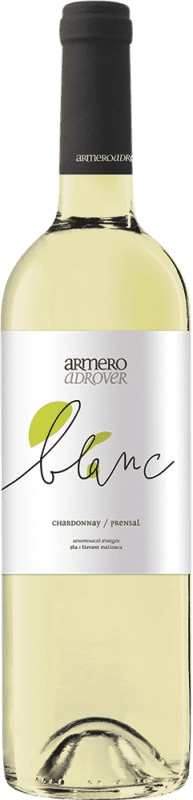 17,95 € 免费送货 | 白酒 Armero Adrover Blanco D.O. Pla i Llevant 西班牙 Chardonnay, Premsal, Giró Ros 瓶子 75 cl