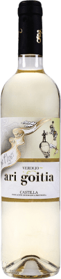 6,95 € Spedizione Gratuita | Vino Bianco Family Owned Ari Goitia I.G.P. Vino de la Tierra de Castilla Spagna Verdejo 75 cl