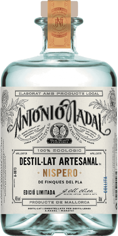24,95 € 送料無料 | オルホ スペイン産の酒粕蒸留酒 Antonio Nadal スペイン ミディアムボトル 50 cl Níspero — ビワ