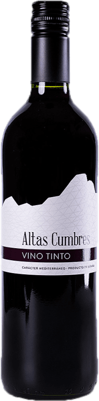 5,95 € Spedizione Gratuita | Vino rosso Altas Cumbres Tinto Spagna Tempranillo Bottiglia 75 cl