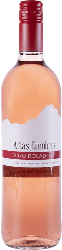 5,95 € Spedizione Gratuita | Vino rosato Altas Cumbres Rosado Spagna Tempranillo Bottiglia 75 cl