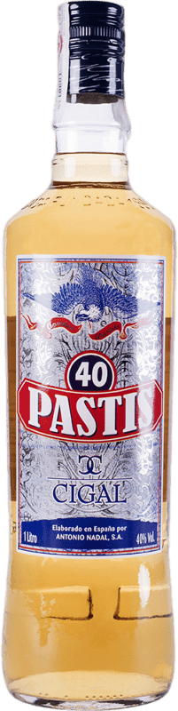 17,95 € Envío gratis | Pastis Cigal España Botella 1 L