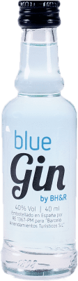 3,95 € Бесплатная доставка | Джин Antonio Nadal Blue Gin Barceló Испания миниатюрная бутылка 4 cl