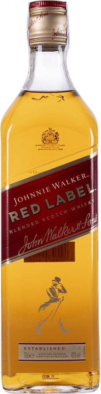 21,95 € Spedizione Gratuita | Whisky Blended Johnnie Walker Red — Edizione Rossa Scozia Regno Unito Bottiglia 70 cl Senza Dosatore