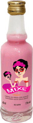 34,95 € 免费送货 | 盒装25个 奶油利口酒 Mixe 西班牙 小瓶装 4 cl Fresa — 草莓