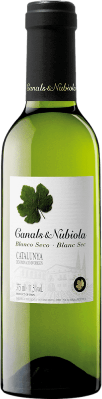 69,95 € 免费送货 | 盒装24个 白葡萄酒 Canals & Nubiola D.O. Catalunya 加泰罗尼亚 西班牙 Macabeo — 马卡贝奥, Xarel·lo — 哈雷洛, Parellada — 帕雷利亚达 半瓶装 37 cl
