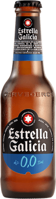 26,95 € Free Shipping | 24 units box Beer Estrella Galicia 0,0 Spain Small Bottle 25 cl Alcohol-Free